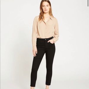 Universal Standard Seine High Rise Skinny Jeans, Size 18, Black